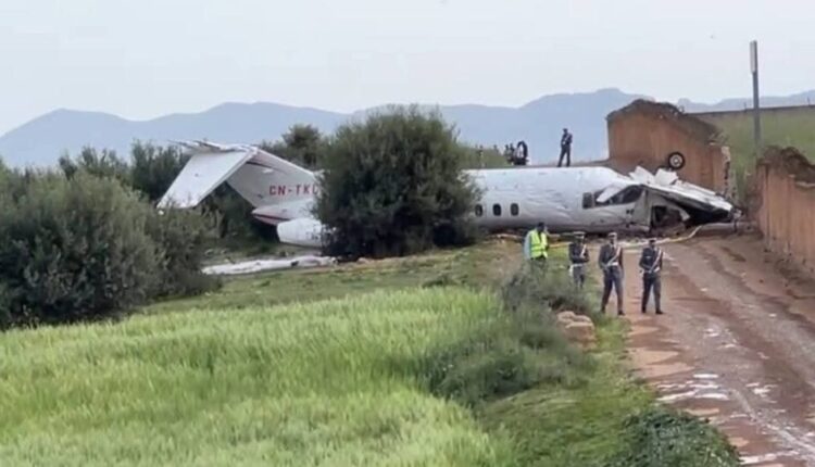 حادث طائرة خاصة في مطار فاس
