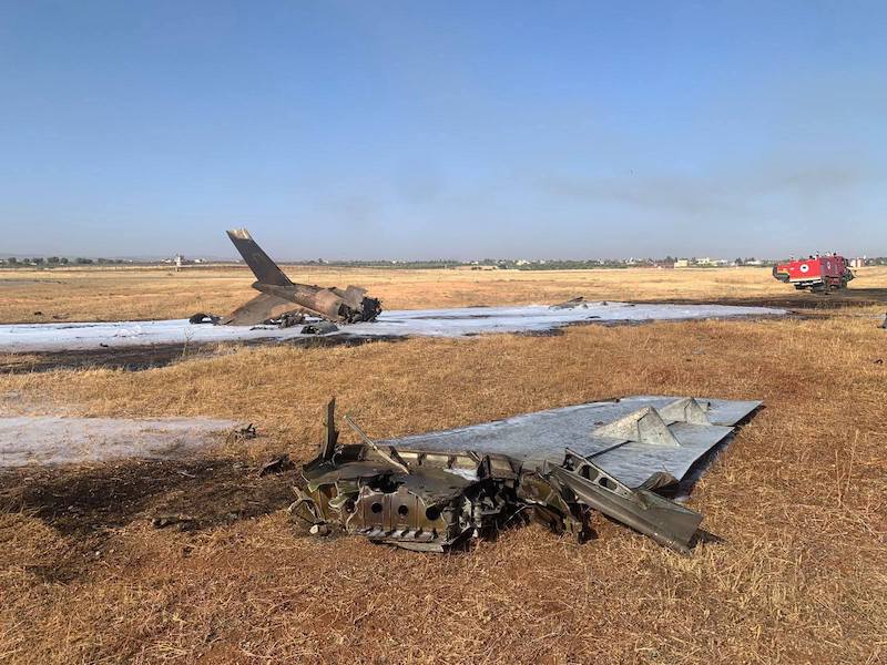 تحطمت طائرة بمطار فاس تحطمت طائرة بمطار فاس