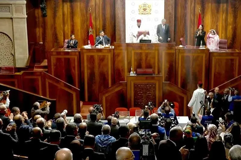 أحمد التويزي وإدريس الأزمي الإدريسي في جلسة انتخاب رئيس مجلس النواب